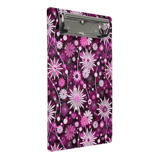 Valentijn Floral Pattern Mini Klembord (Schuin)