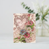 Valentijn Flowers Feestdagenkaart (Staand voorkant)