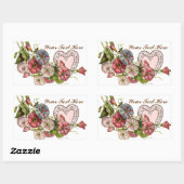 Valentijn Flowers Rechthoekige Sticker (Vel)