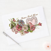 Valentijn Flowers Rechthoekige Sticker (Envelop)