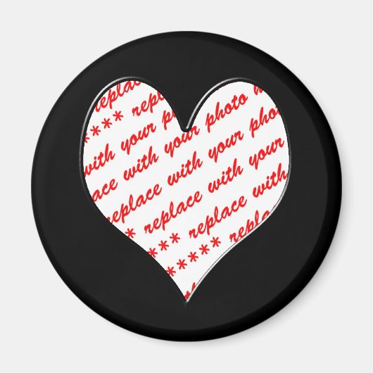 Valentijn Foto Lijst Magneet (Voorkant)