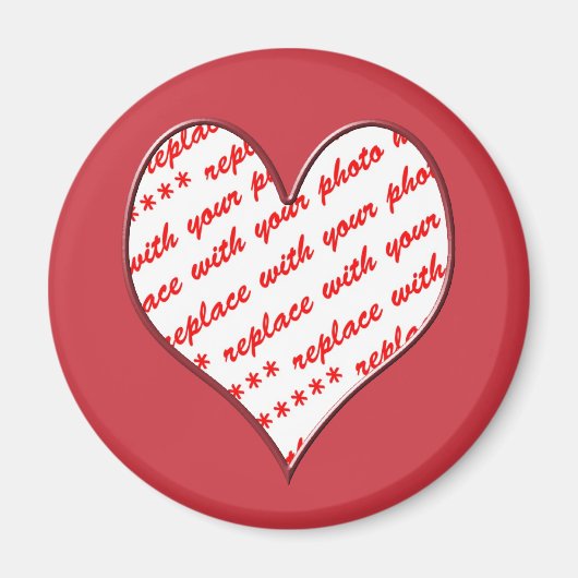 Valentijn Foto Lijst Magneet (Voorkant)