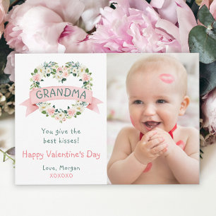 Valentijn-fotokaart voor grootouder feestdagenkaart