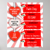 Valentijn gedistilleerde week poster (Voorkant)