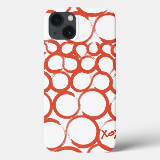 Valentijn gekleurd XOXO Case-Mate iPhone Case (Achterkant)