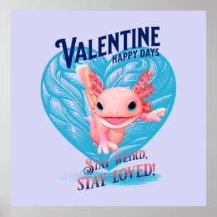 Valentijn gelukkige dagen Blijf vreemd, blijf geli Poster