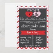 Valentijn Geslacht onthullen Kaart (Voorkant / Achterkant)