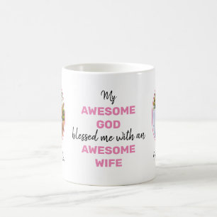 Valentijn GEWELDIGE GOD GEWELDIGE VROUW Foto Koffiemok