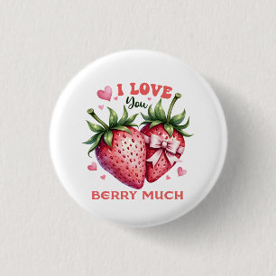 Valentijn Gift Ik hou heel veel van je Ronde Button 3,2 Cm