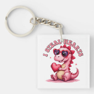 Valentijn Gift Ik steel harten Sleutelhanger