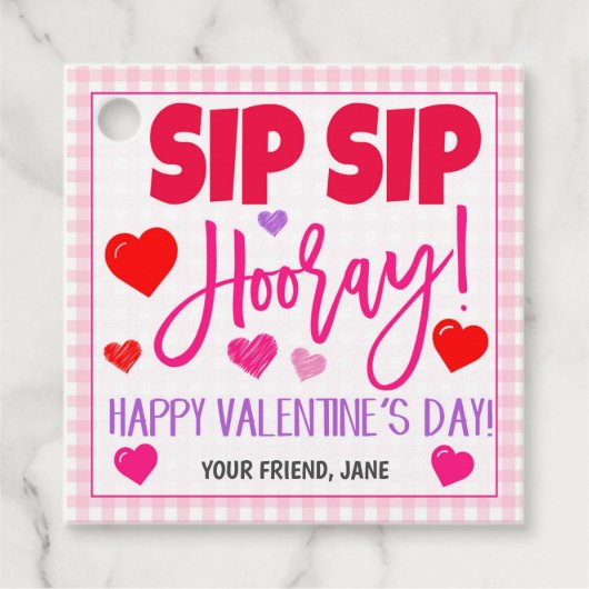 Valentijn Gift Label (Voorkant)