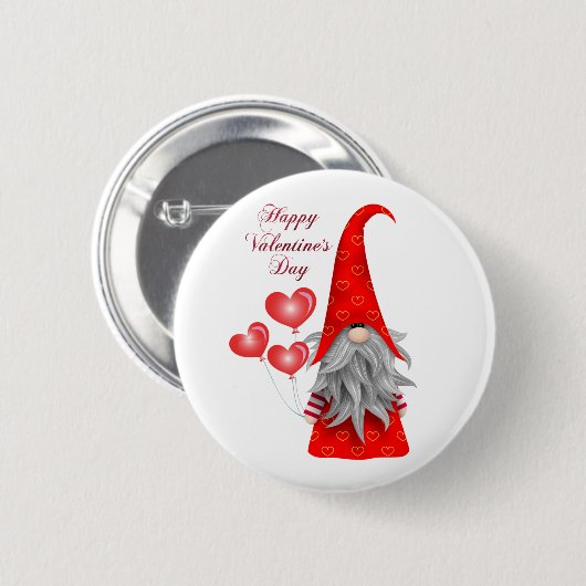 Valentijn Gnome Button (Voorkant /achterkant)