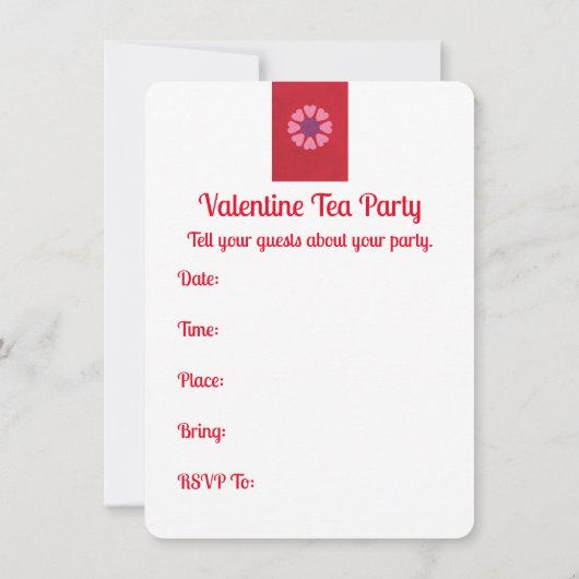 Valentijn Gnome met hartenuitnodiging Kaart (Achterkant)