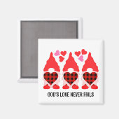 VALENTIJN GNOMES liefde nooit mislukt Magneet (Voorkant / Achterkant)