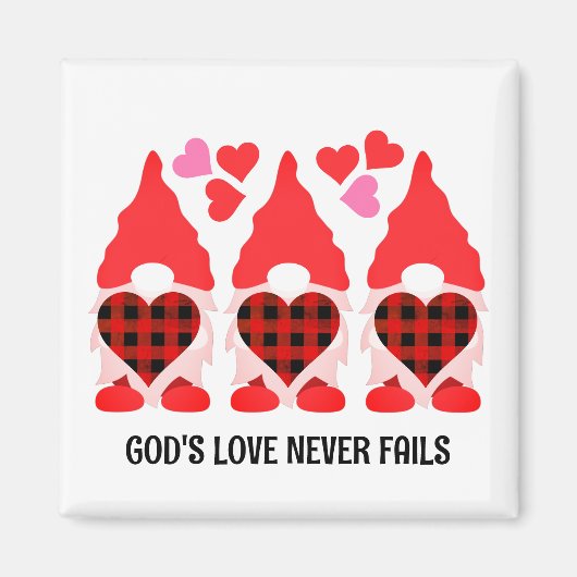 VALENTIJN GNOMES liefde nooit mislukt Magneet (Voorkant)