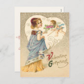  Valentijn Groet Briefkaart (Voorkant / Achterkant)