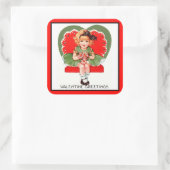 Valentijn Groeten Sticker (Tas)