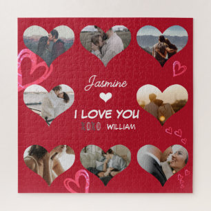 Valentijn Harde foto Collage XO I houdt van jou Legpuzzel