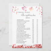 Valentijn Hart Bruiloft schoen spel partij spel Ka Aankondiging (Voorkant)