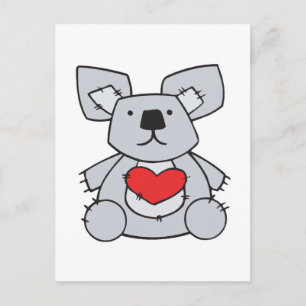 valentijn hart koala beer feestdagenkaart