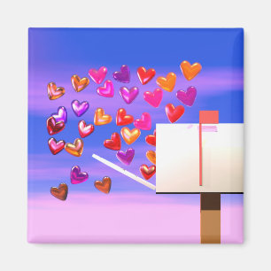 Valentijn Hart Mail Magneet
