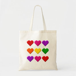 Valentijn Harten Canvas tas