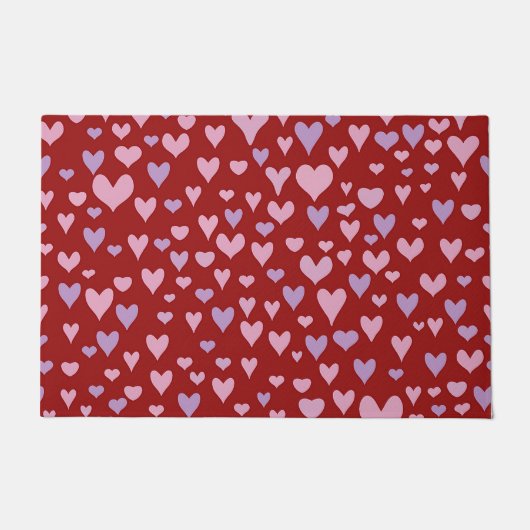 Valentijn harten deurmat (Voorkant)