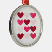 Valentijn harten metalen ornament (Rechts)