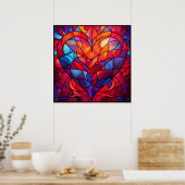 Valentijn Harten Poster (Keuken)