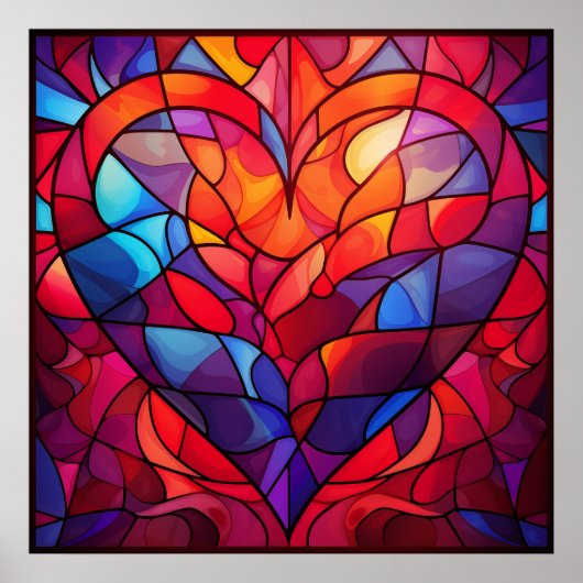 Valentijn Harten Poster (Voorkant)