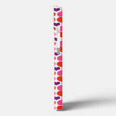 Valentijn Harten Quilt Monogram Case-Mate iPhone Case (Achterkant / Links)