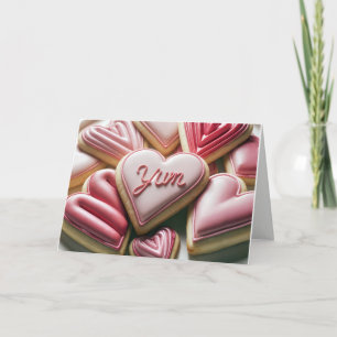 Valentijn Heart Cookies Feestdagen Kaart