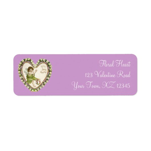 Valentijn Heart Etiket (Voorkant)