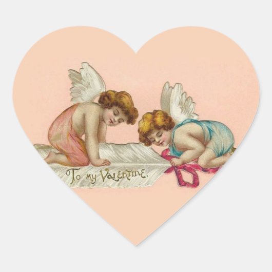 Valentijn Heart Hart Sticker (Voorkant)