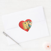 Valentijn Heart Hart Sticker (Envelop)