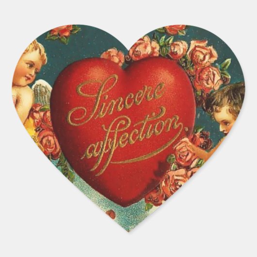 Valentijn Heart Hart Sticker (Voorkant)