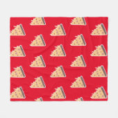 Valentijn Heart Hugs en Kisses Pizza Slice Fleece Deken (Voorkant (Horizontaal))