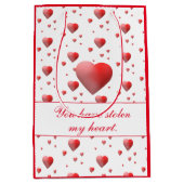  Valentijn Heart Medium Cadeauzakje (Voorkant)