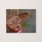 Valentijn Heart Miniatuur brown Horse Legpuzzel (Horizontaal)