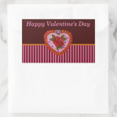 Valentijn Heart Rechthoekige Sticker (Tas)