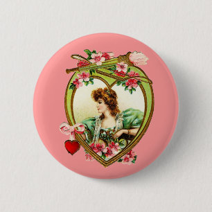  Valentijn Heart Ronde Button 5,7 Cm