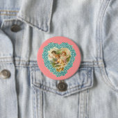 Valentijn Heart Ronde Button 7,6 Cm (In situ)