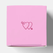 Valentijn Hearts 6-zijdige dobbelsteen sterven Bedankdoosjes (Bovenkant)