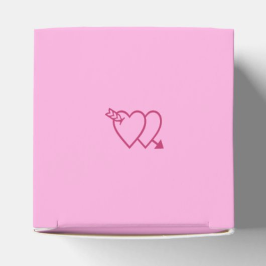 Valentijn Hearts 6-zijdige dobbelsteen sterven Bedankdoosjes (Bovenkant)