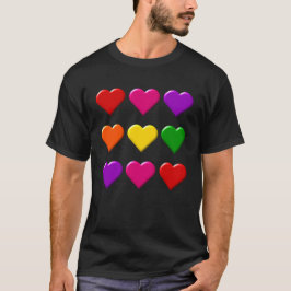 Valentijn Hearts Basic T-shirt