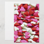 Valentijn Hearts Briefpapier (Voorkant / Achterkant)