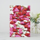 Valentijn Hearts Briefpapier (Staand voorkant)