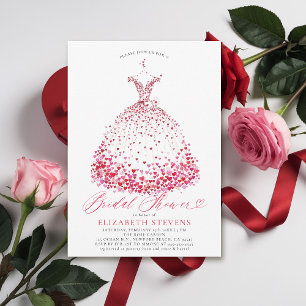Valentijn Hearts Dress Elegant Bow Vrijgezellenfee Kaart
