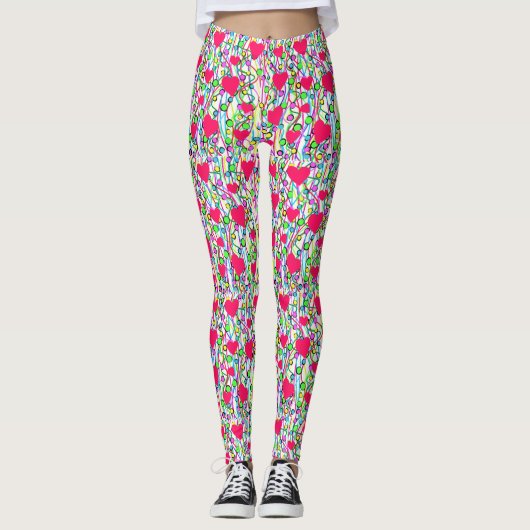 Valentijn Hearts Leggings (Voorkant)