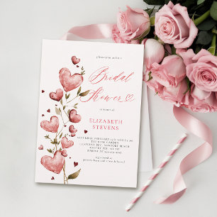 Valentijn Hearts Love Garden Pink Vrijgezellenfees Kaart